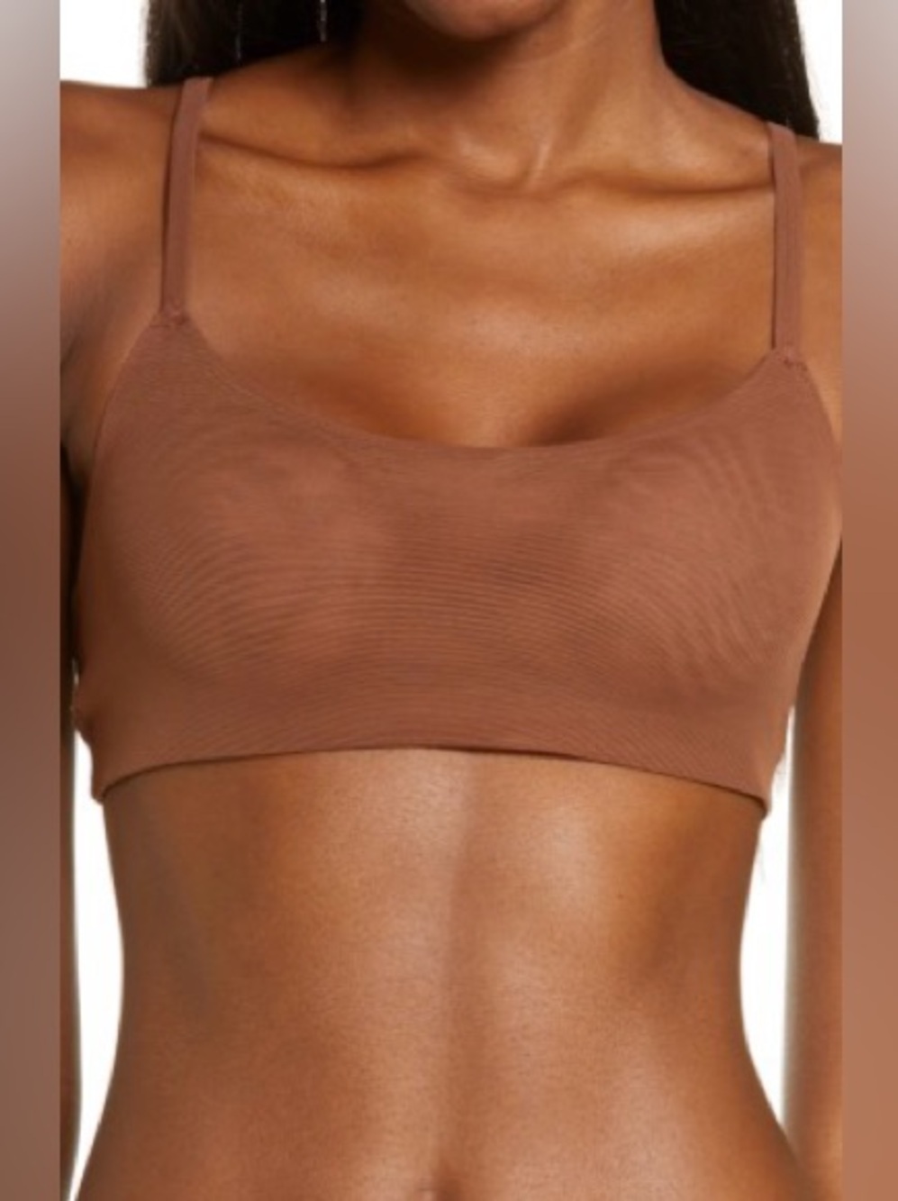 SKIMS Jasper Power Mesh Seamless Scoop Bralette Bra